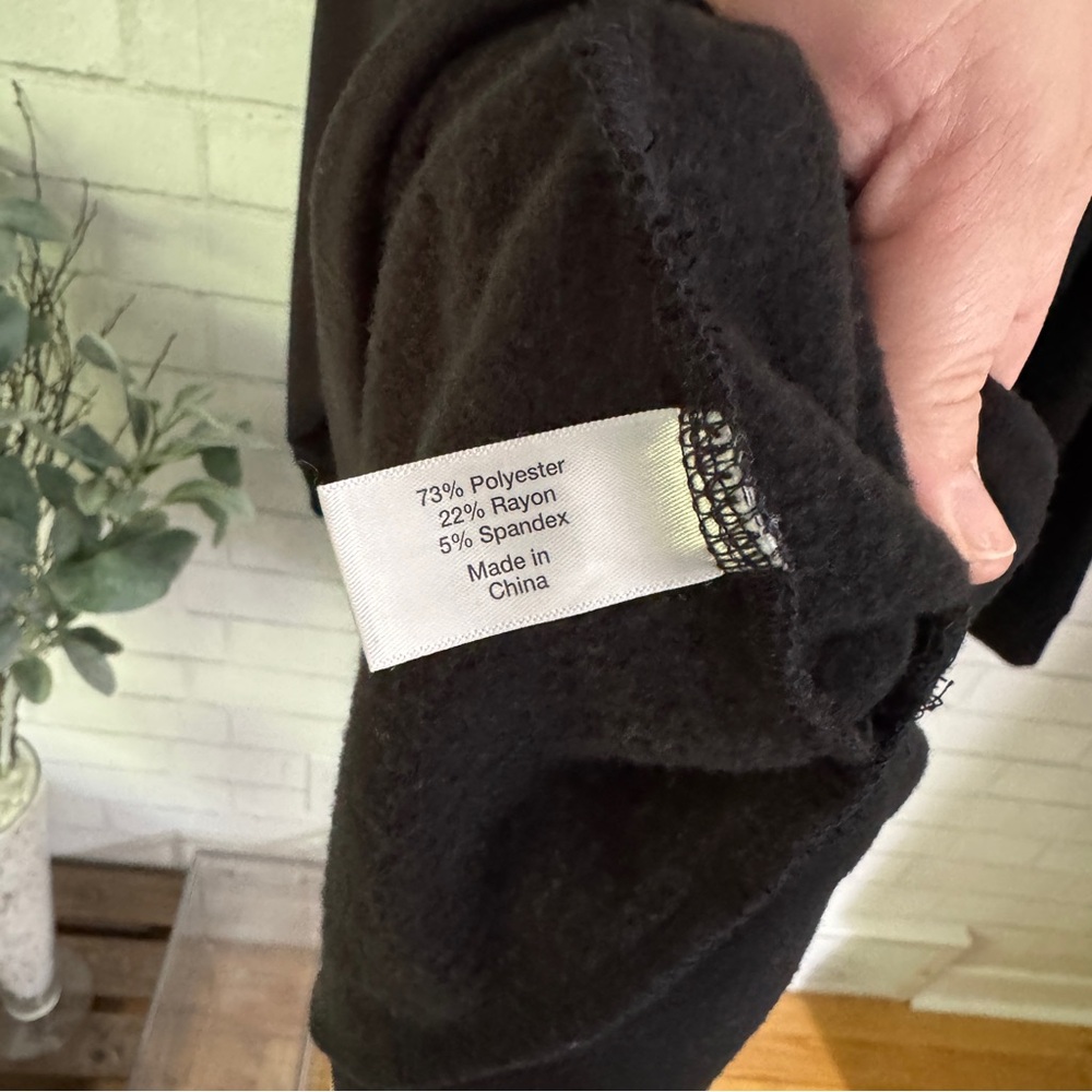 LANE BRYANT Black Joyful Tunic Sweatshirt - Picture 7 of 7
